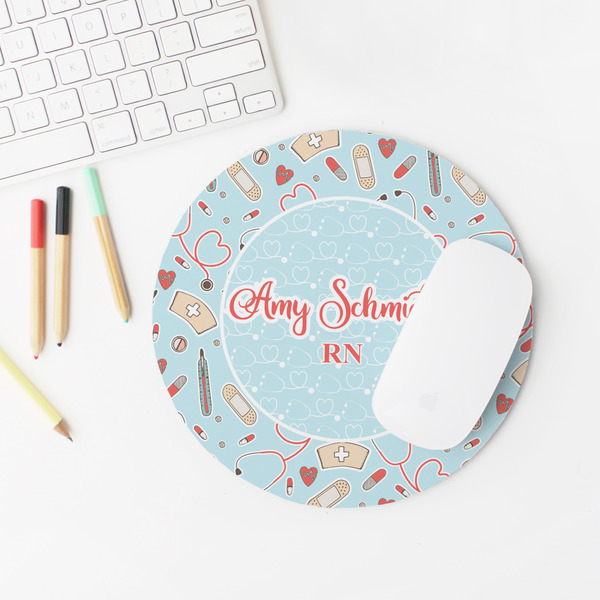Nurse Round Mousepad - LIFESTYLE 2