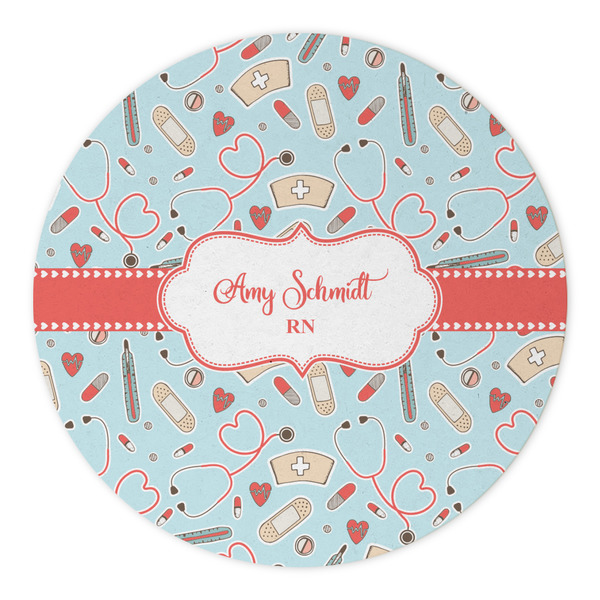 Nurse Round Paper Coaster - Approval