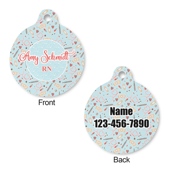 Nurse Round Pet ID Tag - Large - Approval