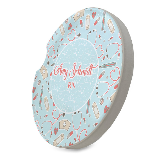 Nurse Sandstone Car Coaster - STANDING ANGLE