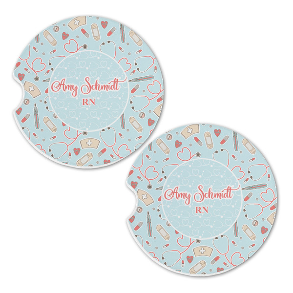 Nurse Sandstone Car Coasters - Set of 2