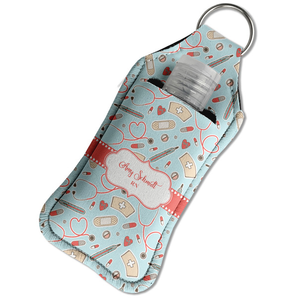 Nurse Sanitizer Holder Keychain - Large in Case