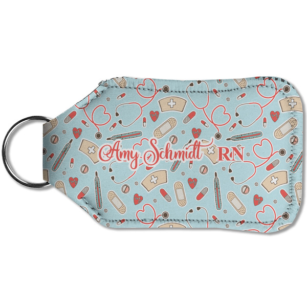 Nurse Sanitizer Holder Keychain - Small (Back)