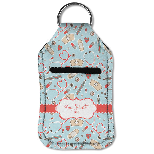 Nurse Sanitizer Holder Keychain - Small (Front Flat)