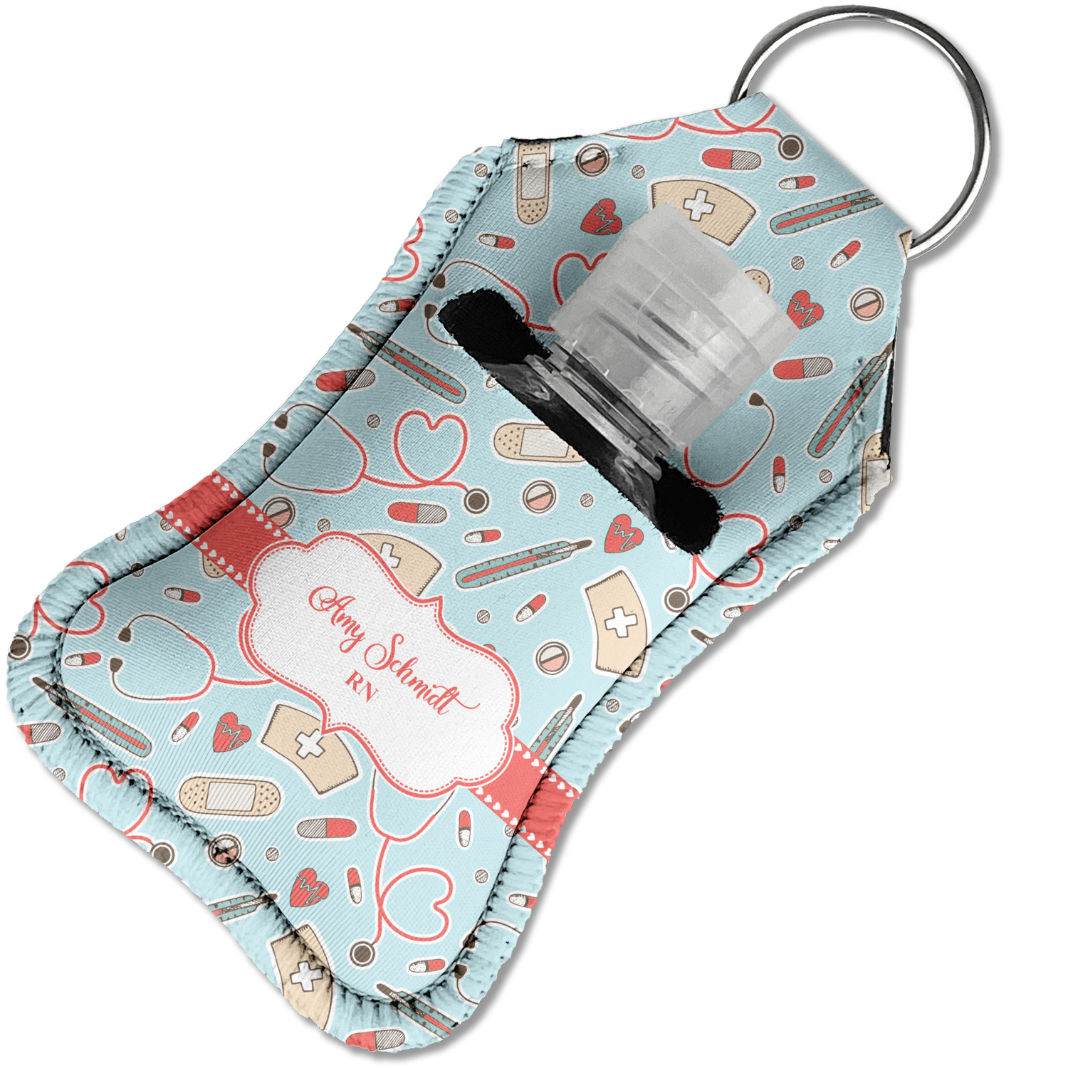 Custom Nurse Hand Sanitizer & Keychain Holder (Personalized) YouCustomizeIt