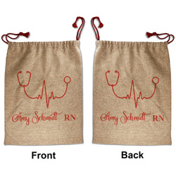 Nurse Santa Sack - Front & Back (Personalized)