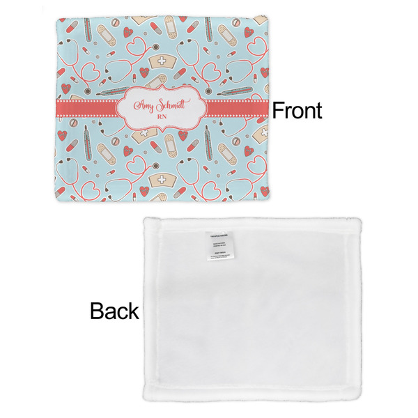 Nurse Security Blanket - Front & White Back View