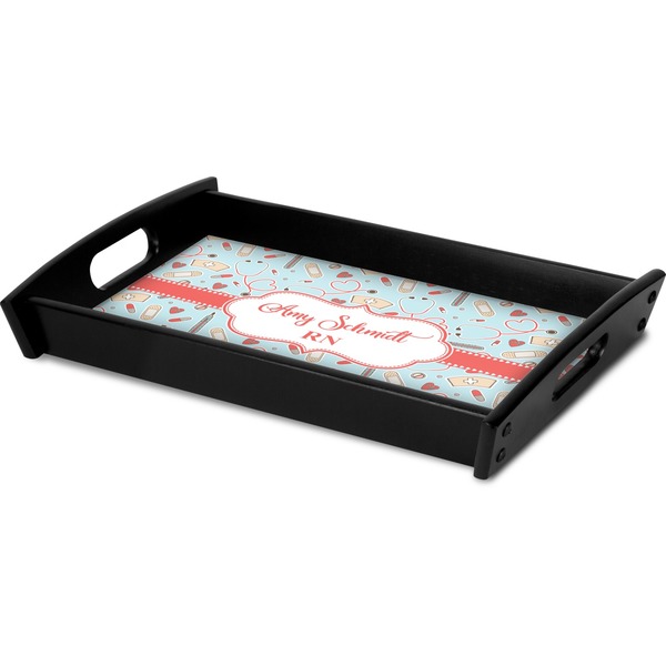 Nurse Serving Tray Black - Corner