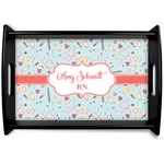 Nurse Black Wooden Tray - Small (Personalized)