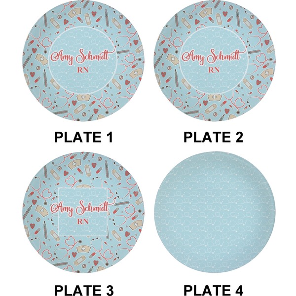 Nurse Set of Appetizer / Dessert Plates (Approval)