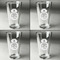 Nurse Set of Four Engraved Beer Glasses - Individual View