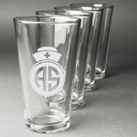 Nurse Pint Glasses - Engraved (Set of 4) (Personalized)