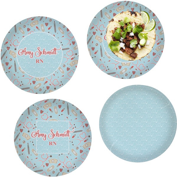 Nurse Set of Lunch / Dinner Plates
