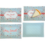 Nurse Set of 4 Glass Rectangular Appetizer / Dessert Plate (Personalized)