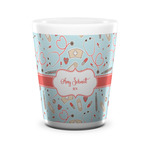 Nurse Ceramic Shot Glass - 1.5 oz - White - Set of 4 (Personalized)