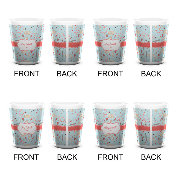 Nurse Shot Glass - White - Set of 4 - APPROVAL
