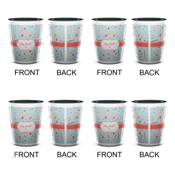 Nurse Shot Glassess - Two Tone - Set of 4 - APPROVAL