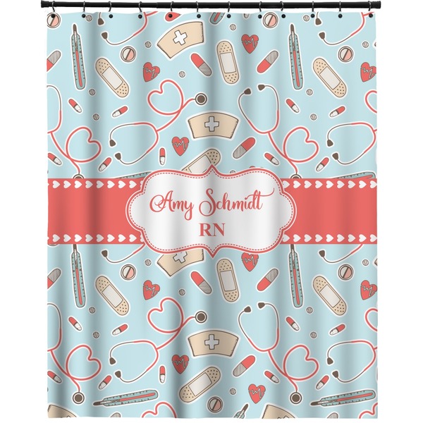 Custom Nurse Extra Long Shower Curtain - 70"x84" (Personalized)