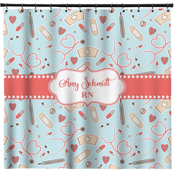 Custom Nurse Shower Curtain - Custom Size (Personalized)