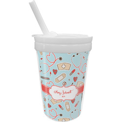Nurse Sippy Cup with Straw (Personalized)
