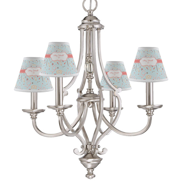 Nurse Small Chandelier Shade - LIFESTYLE (on chandelier)