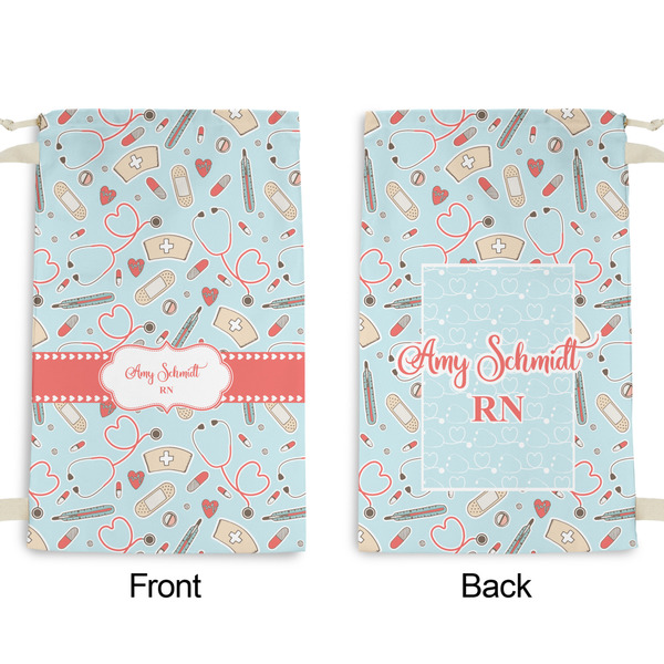 Nurse Small Laundry Bag - Front & Back View