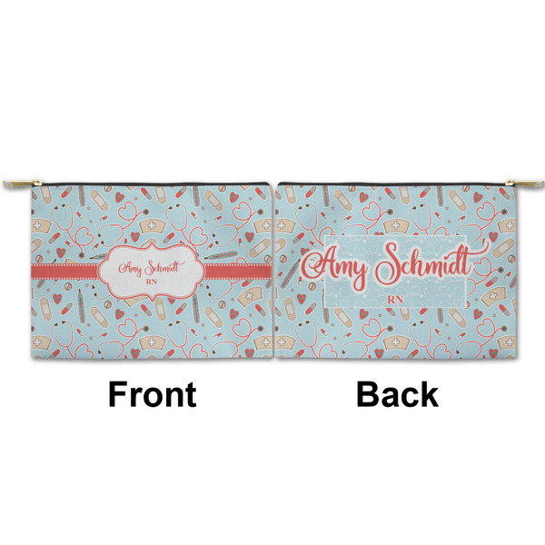 Nurse Small Zipper Pouch Approval (Front and Back)