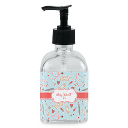 Nurse Glass Soap & Lotion Bottle - Single Bottle (Personalized)