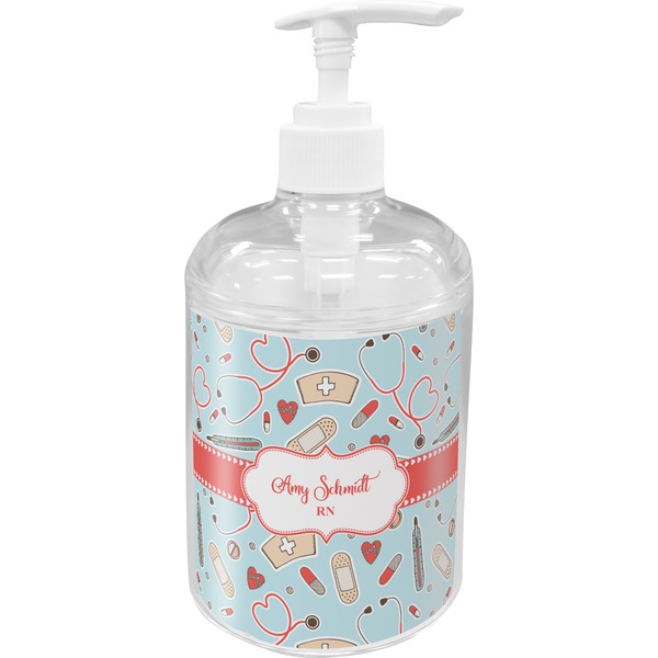 Custom Nurse Acrylic Soap & Lotion Bottle (Personalized)