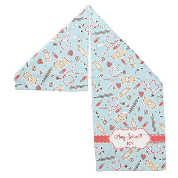 Nurse Sports Towel Folded - Both Sides Showing