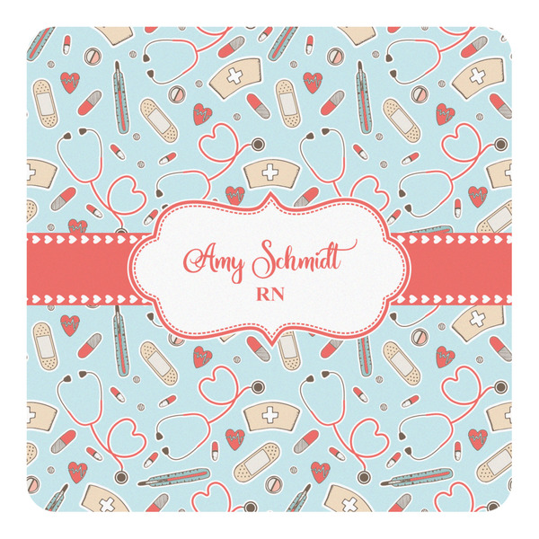 Custom Nurse Square Decal (Personalized)