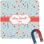 Nurse Square Fridge Magnet (Personalized)
