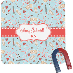 Nurse Square Fridge Magnet (Personalized)