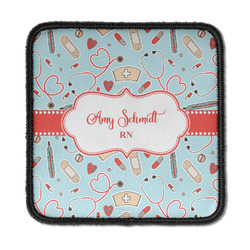 Nurse Iron On Square Patch w/ Name or Text