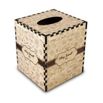 Nurse Wood Tissue Box Cover - Square (Personalized)