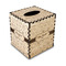 Nurse Square Tissue Box Covers - Wood - Front