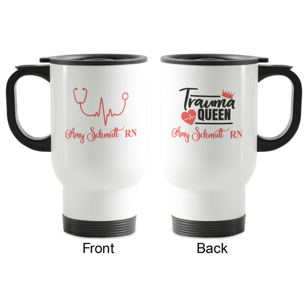 Nurse Stainless Steel Travel Mug with Handle - Apvl