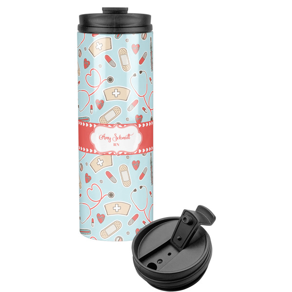 Custom Nurse Stainless Steel Skinny Tumbler (Personalized)