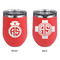Nurse Stainless Wine Tumblers - Coral - Double Sided - Approval