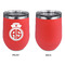 Nurse Stainless Wine Tumblers - Coral - Single Sided - Approval