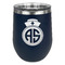 Nurse Stainless Wine Tumblers - Navy - Double Sided - Front