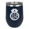 Nurse Stainless Wine Tumblers - Navy - Single Sided - Front