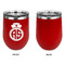 Nurse Stainless Wine Tumblers - Red - Single Sided - Approval