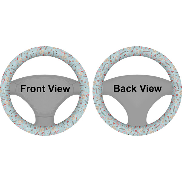 Nurse Steering Wheel Cover- Front and Back