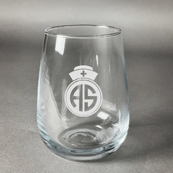 Nurse Stemless Wine Glass - Engraved (Personalized)