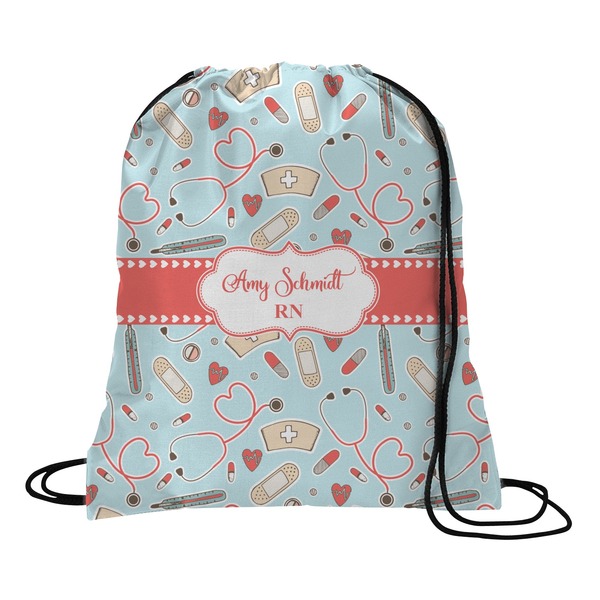 Custom Nurse Drawstring Backpack - Large (Personalized)