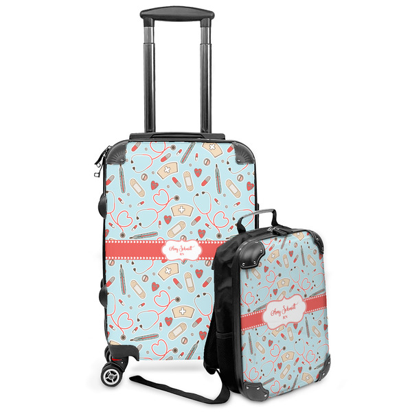 Custom Nurse Kids 2-Piece Luggage Set - Suitcase & Backpack (Personalized)
