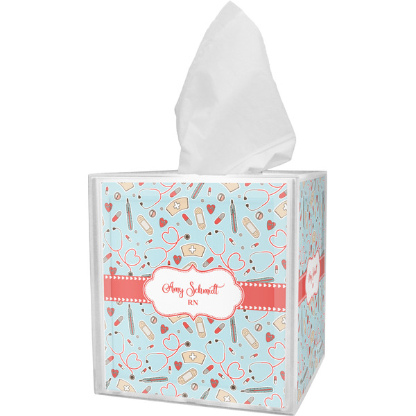 Custom Nurse Tissue Box Cover (Personalized)
