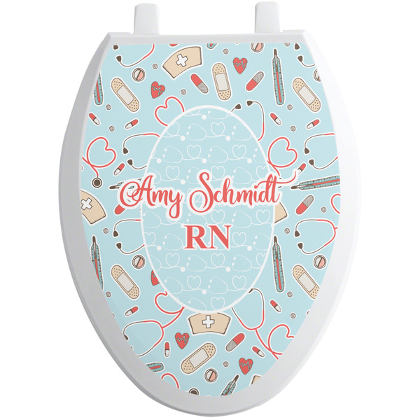Nurse Toilet Seat Decal Elongated