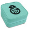 Nurse Travel Jewelry Box - Teal Leather (Personalized)